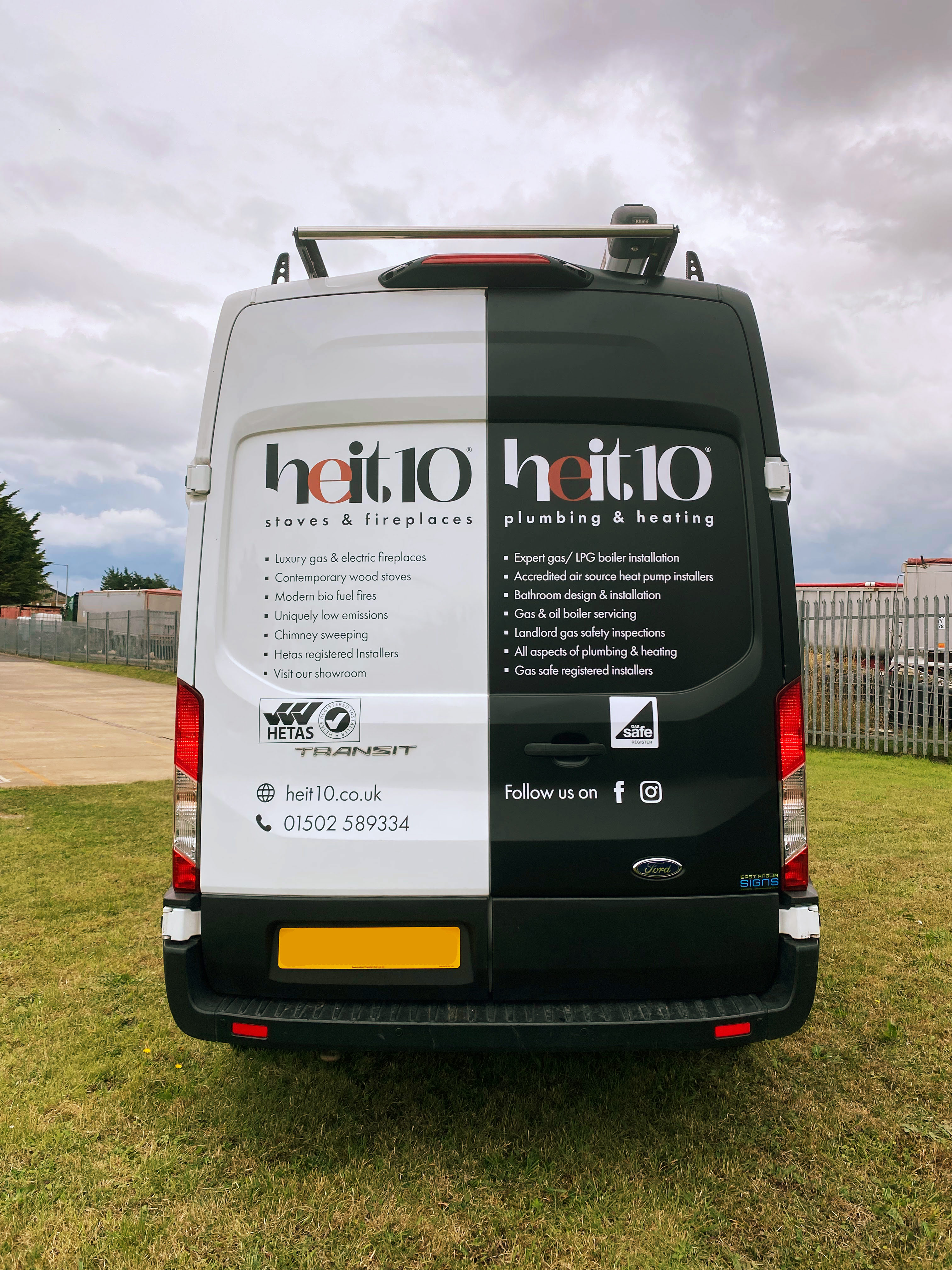 half and half van wrap